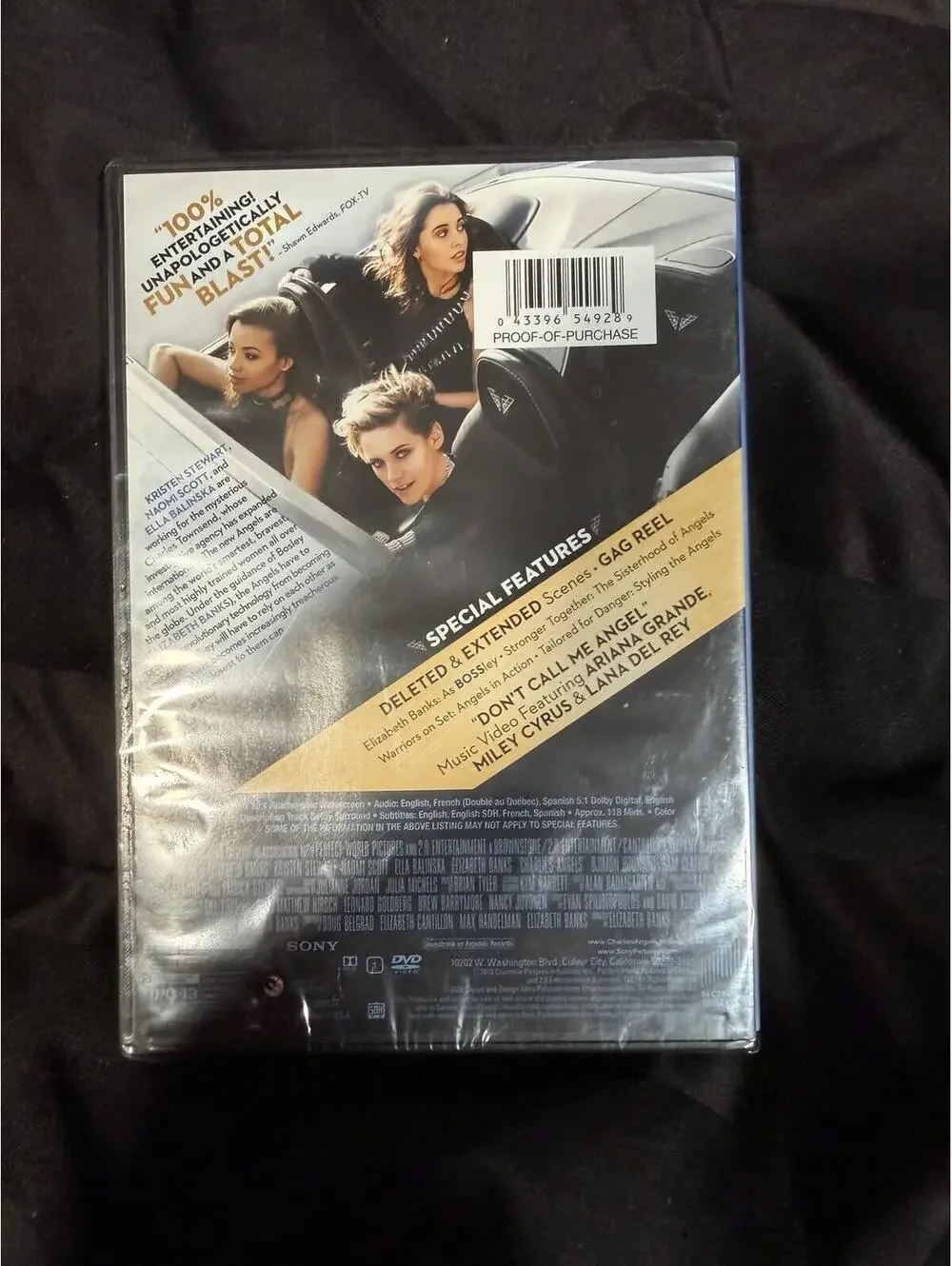 Charlie’s‎ Angels 2019 DVD New Sealed Kristen Stewart Naomi Scott